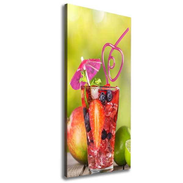 Verticaal canvasschilderij Fruitcocktail