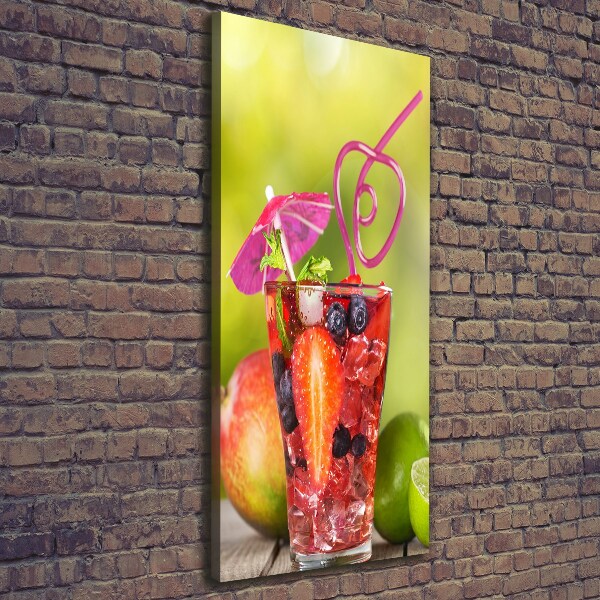 Verticaal canvasschilderij Fruitcocktail