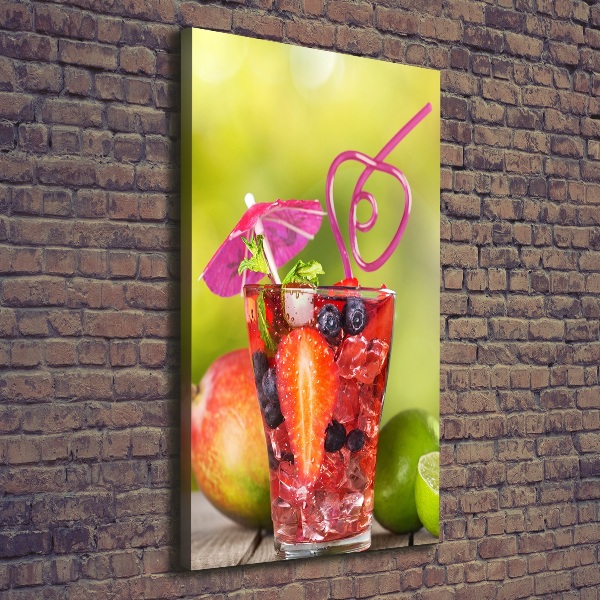 Verticaal canvasschilderij Fruitcocktail