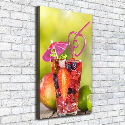 Verticaal canvasschilderij Fruitcocktail