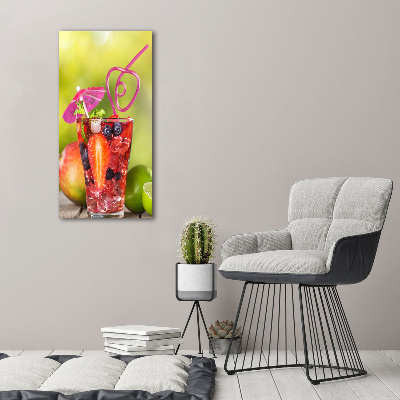 Verticaal canvasschilderij Fruitcocktail