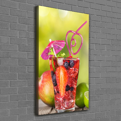 Verticaal canvasschilderij Fruitcocktail