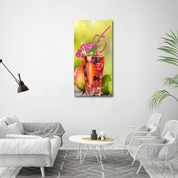 Verticaal canvasschilderij Fruitcocktail