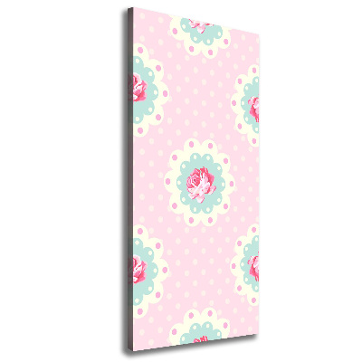 Verticale canvasfoto Rozen