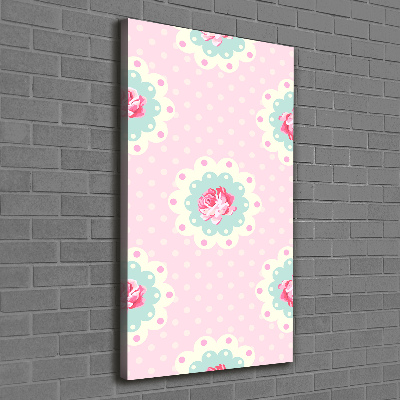 Verticale canvasfoto Rozen