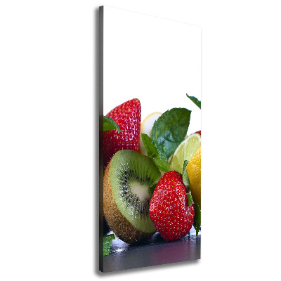 Verticaal schilderij op canvas Fruit