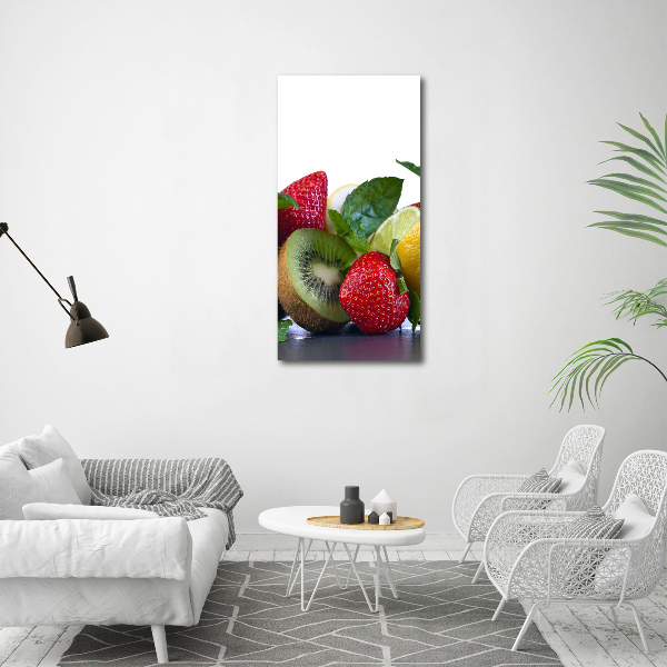 Verticaal schilderij op canvas Fruit