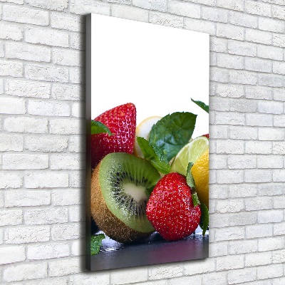 Verticaal schilderij op canvas Fruit