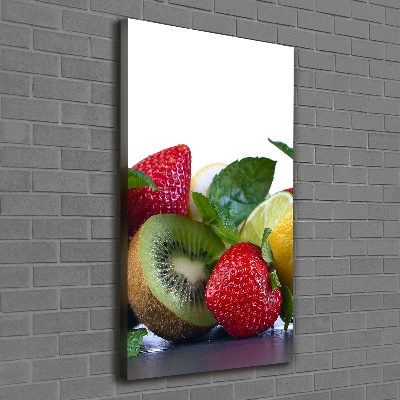 Verticaal schilderij op canvas Fruit