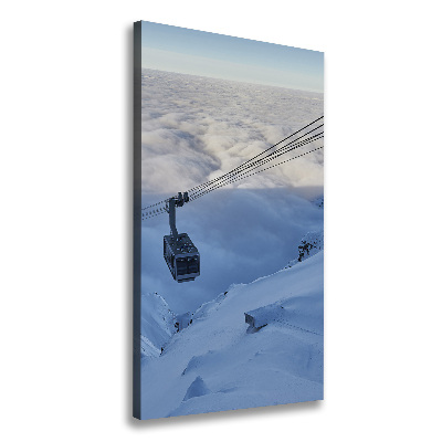 Verticaal schilderij op canvas Achtbaan