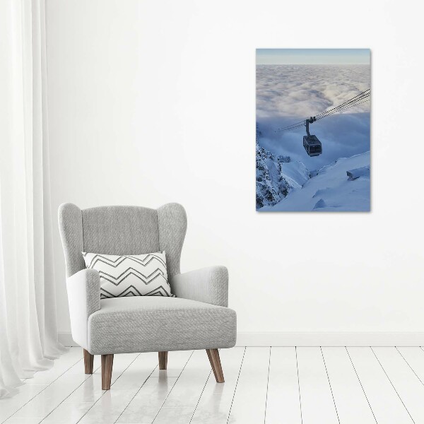 Verticaal schilderij op canvas Achtbaan