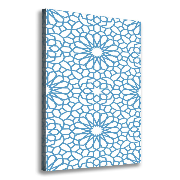 Verticaal canvasschilderij Oosters patroon