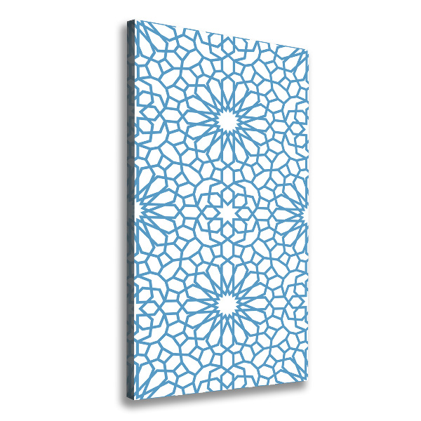 Verticaal canvasschilderij Oosters patroon