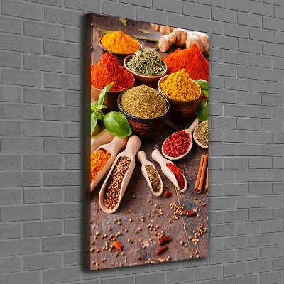 Verticale canvasfoto Specerijen