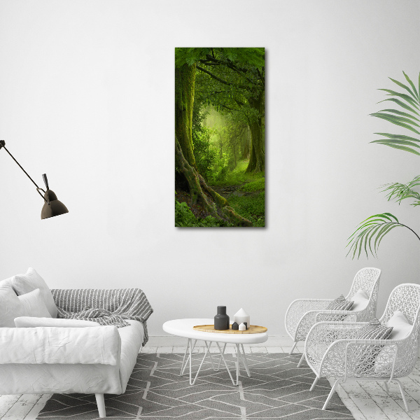 Verticale foto op canvas Tropische jungle