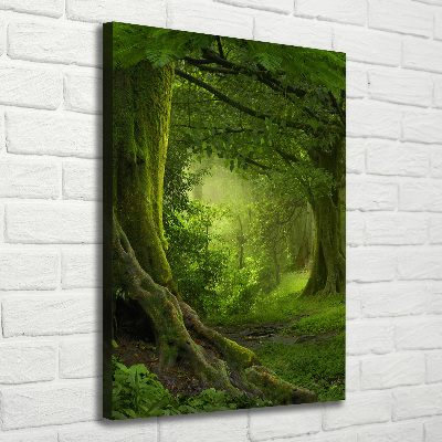 Verticale foto op canvas Tropische jungle