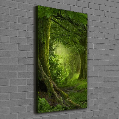 Verticale foto op canvas Tropische jungle