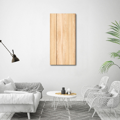 Verticaal canvasschilderij Houten achtergrond