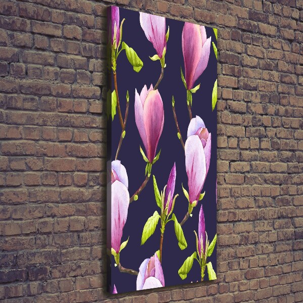 Verticaal schilderij op canvas Magnolia