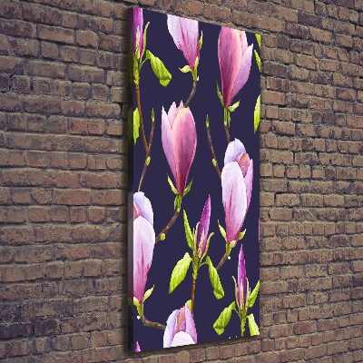 Verticaal schilderij op canvas Magnolia