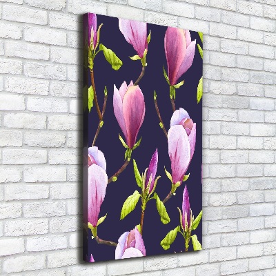 Verticaal schilderij op canvas Magnolia