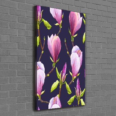 Verticaal schilderij op canvas Magnolia