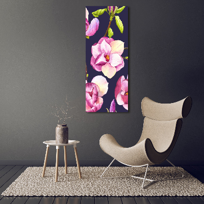 Verticale foto op canvas Magnolia