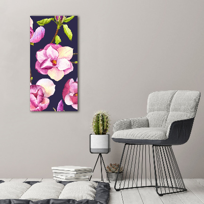 Verticale foto op canvas Magnolia