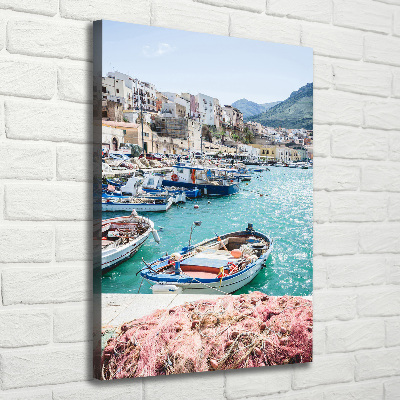 Verticaal schilderij op canvas Sicilië