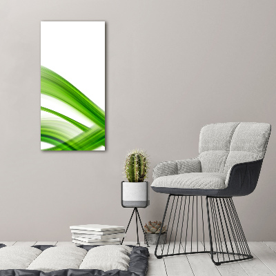 Verticaal schilderij op canvas Abstracte golf