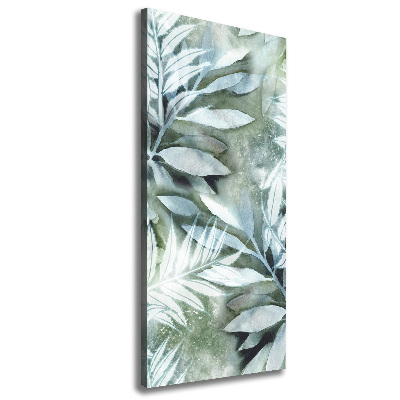 Verticaal canvasschilderij Bladeren