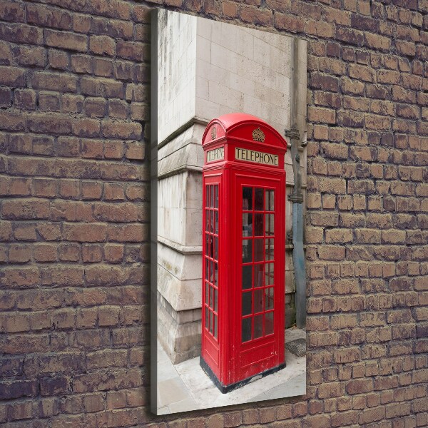 Verticale foto op canvas Londen