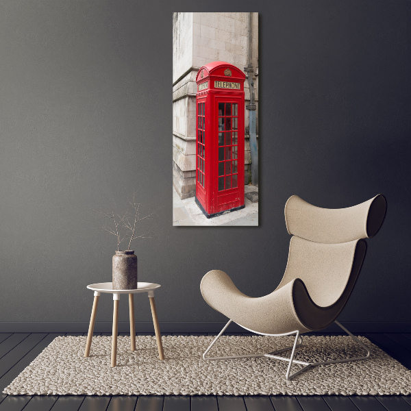 Verticale foto op canvas Londen