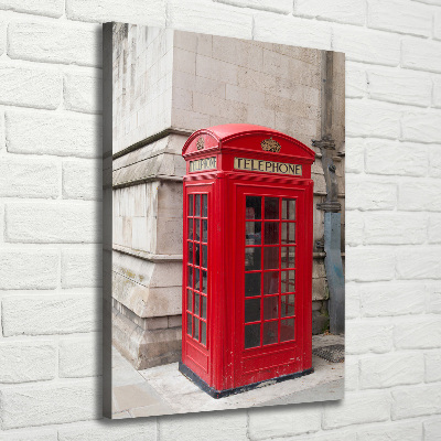 Verticale foto op canvas Londen