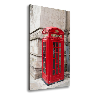 Verticale foto op canvas Londen