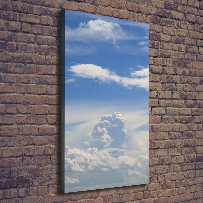 Verticaal canvasschilderij Wolken aan de hemel