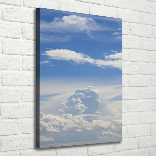 Verticaal canvasschilderij Wolken aan de hemel