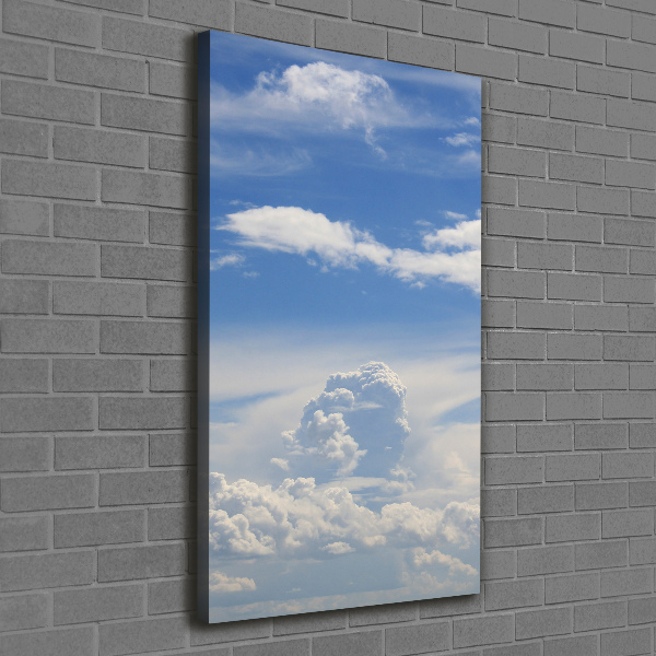 Verticaal canvasschilderij Wolken aan de hemel