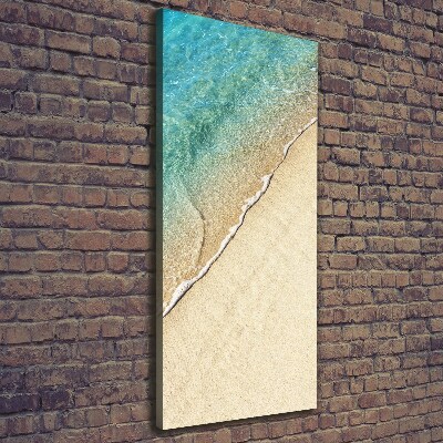Verticaal schilderij op canvas Zeegolf