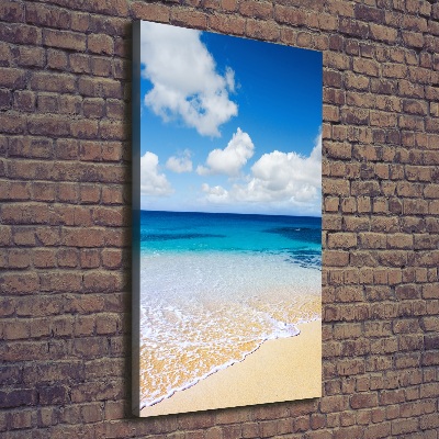 Verticale foto op canvas Tropisch strand