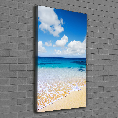 Verticale foto op canvas Tropisch strand
