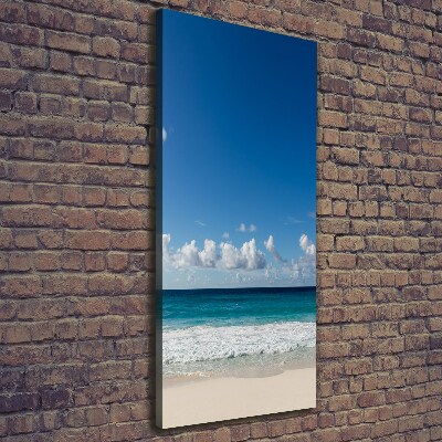 Verticale foto op canvas Tropisch strand