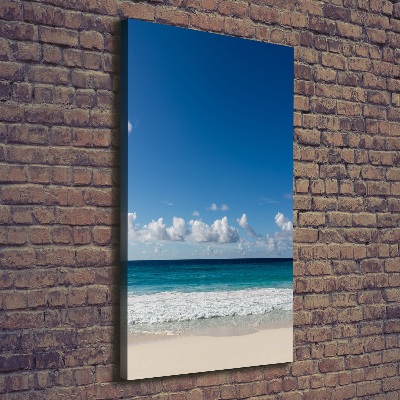 Verticale foto op canvas Tropisch strand