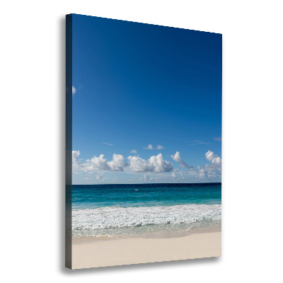 Verticale foto op canvas Tropisch strand