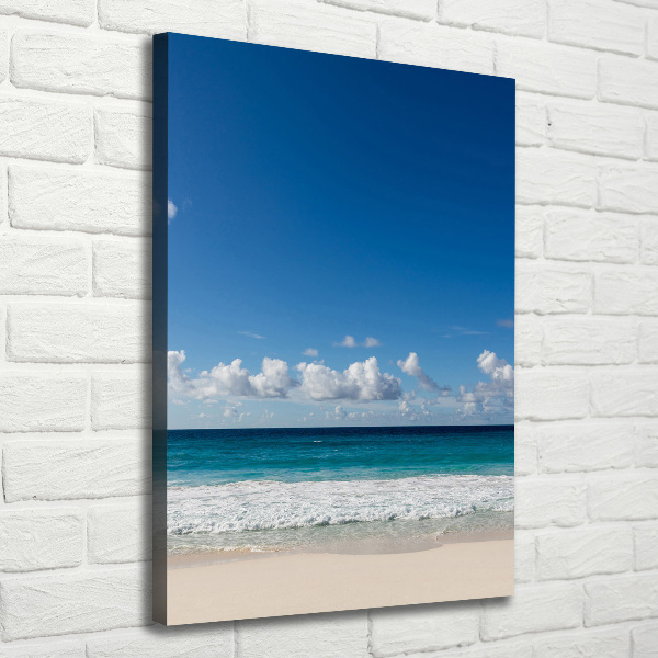Verticale foto op canvas Tropisch strand