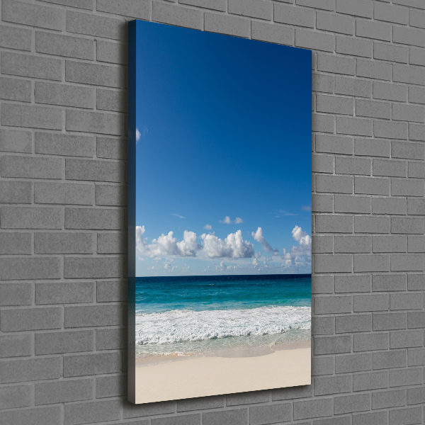 Verticale foto op canvas Tropisch strand