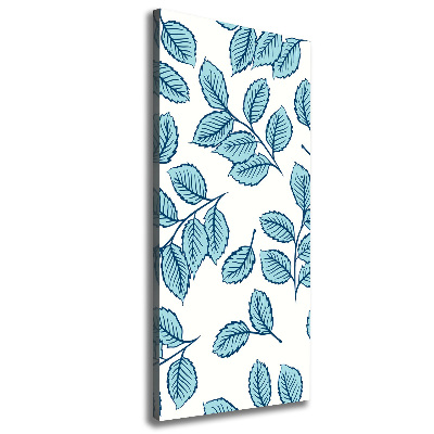 Verticale canvasfoto Bladeren