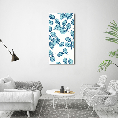 Verticale canvasfoto Bladeren