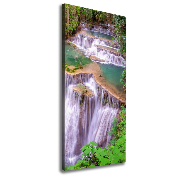 Verticaal canvasschilderij Waterval