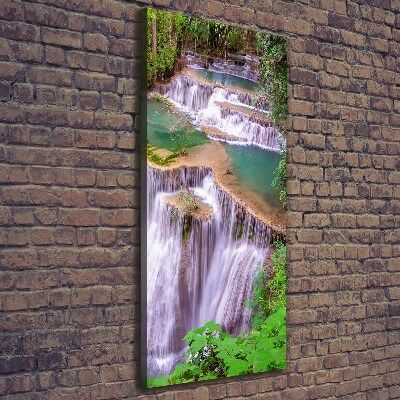 Verticaal canvasschilderij Waterval